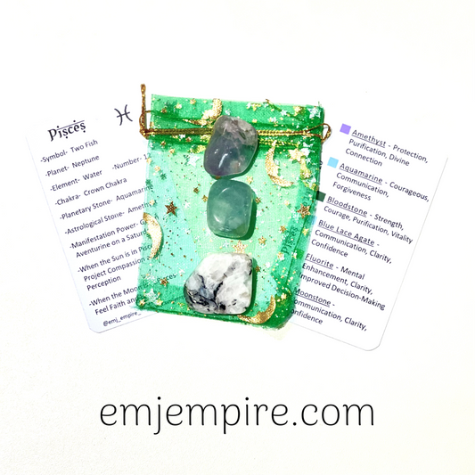 Pisces Zodiac Crystal Set