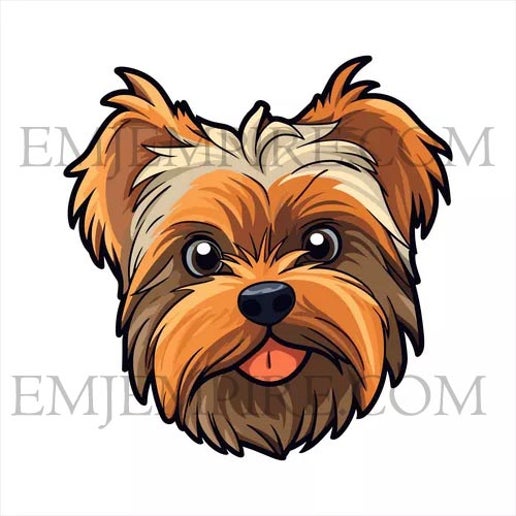 Yorkshire Terrier Dog sticker - Waterproof vinyl decal for car, laptop, phone, water bottle