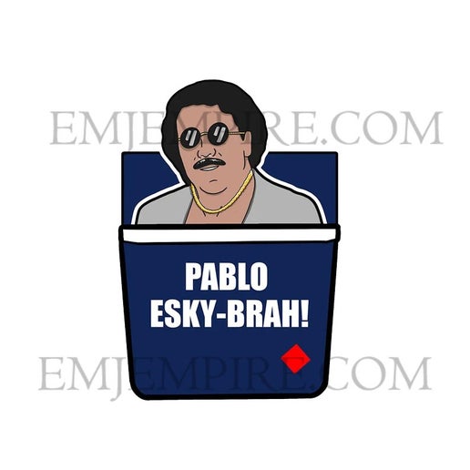 Pablo esky brah sticker - Waterproof vinyl decal for car, laptop, phone, water bottle