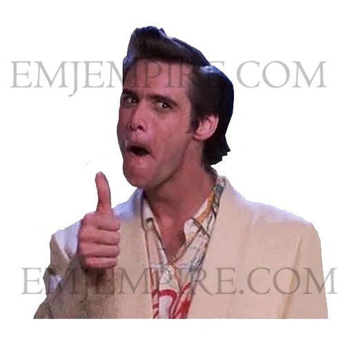 Jim Carrey - Ace Ventura sticker - Waterproof vinyl decal for car, laptop, phone, water bottle