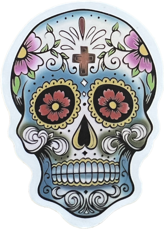 Skull Vinyl Sticker 2