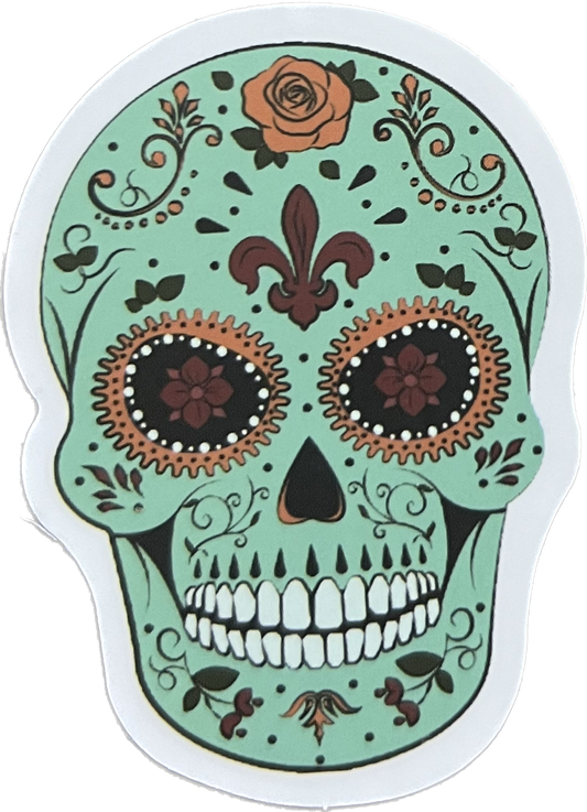 Skull Vinyl Sticker 3