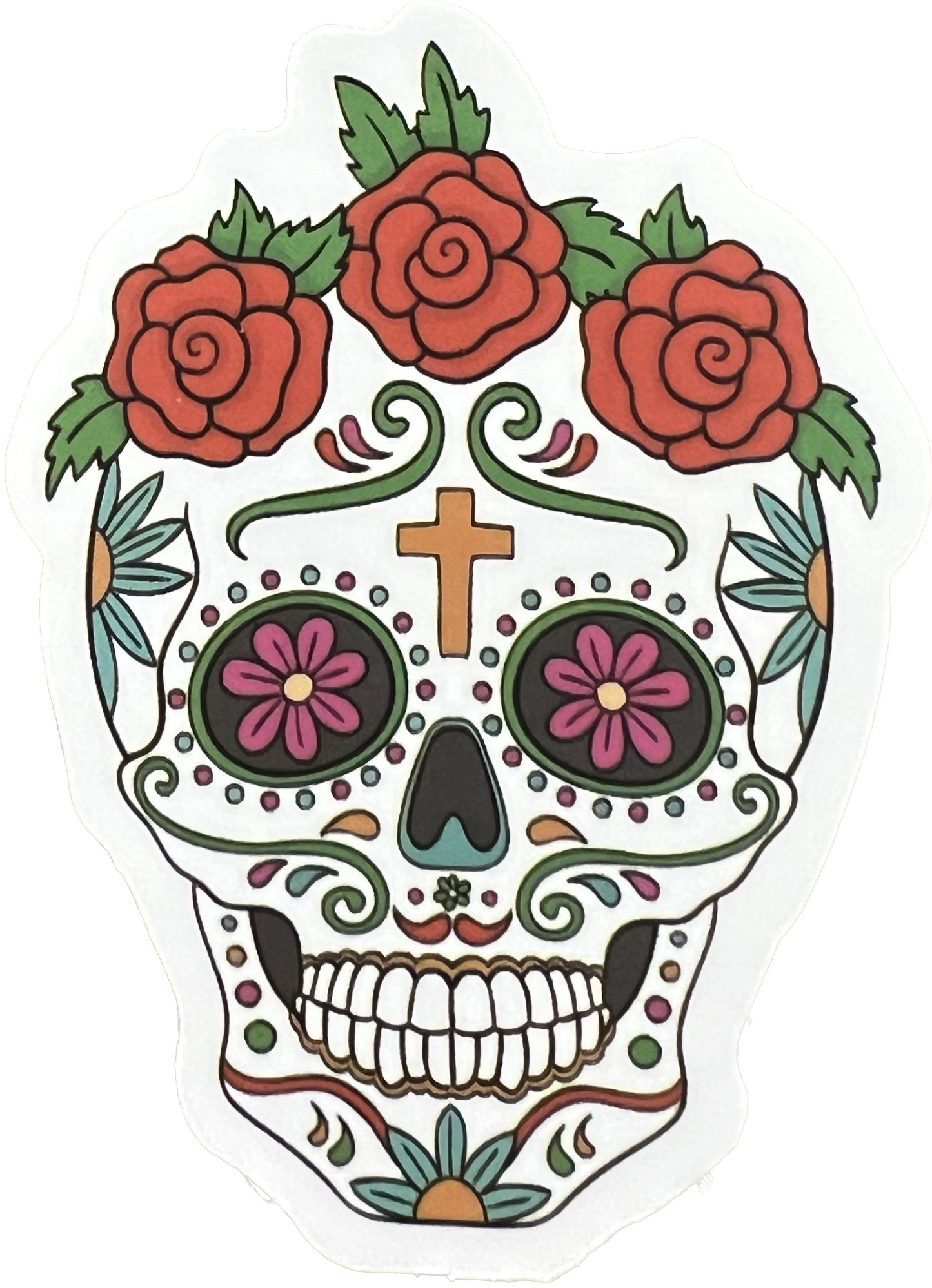 Skull Vinyl Sticker 34