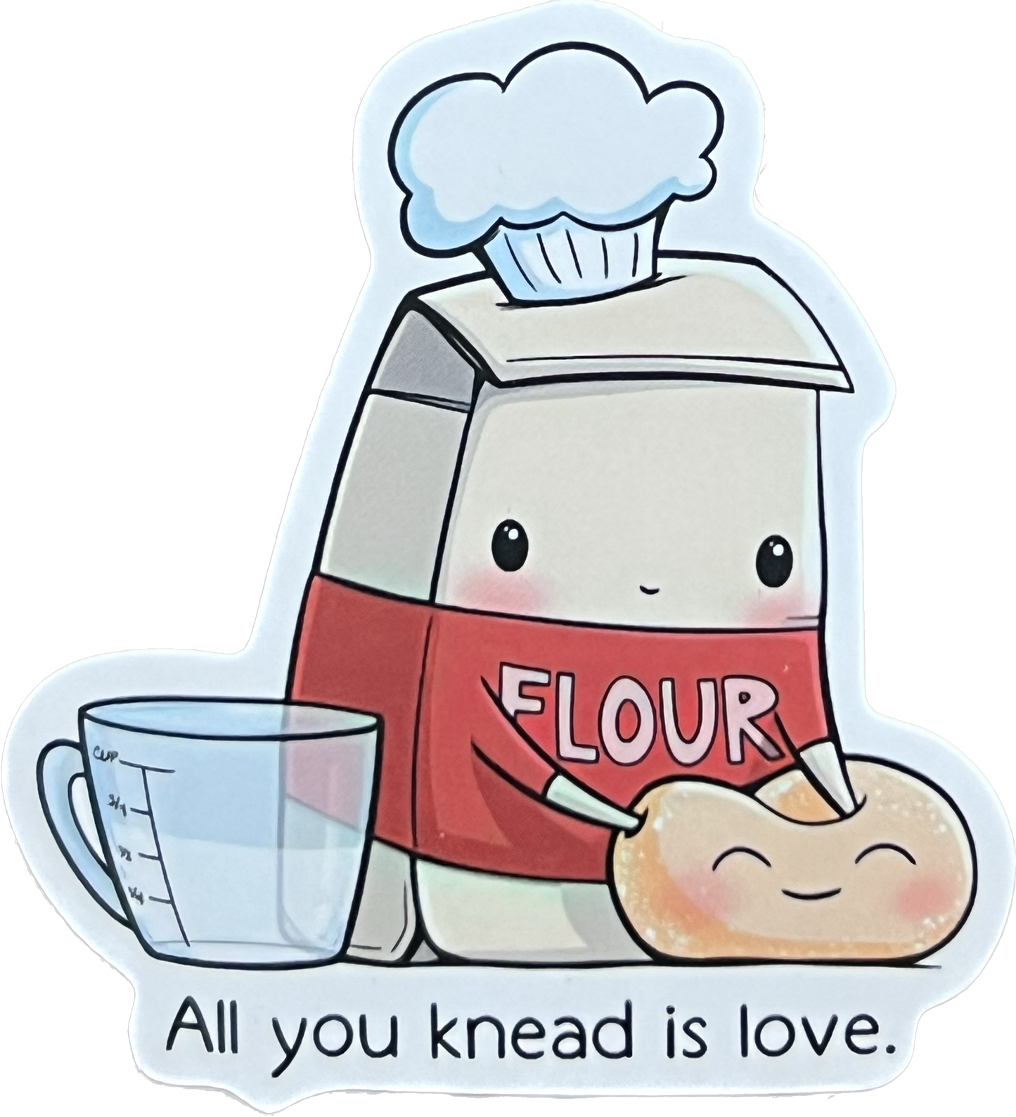 Animal/Food Funny Sayings - All you knead is love