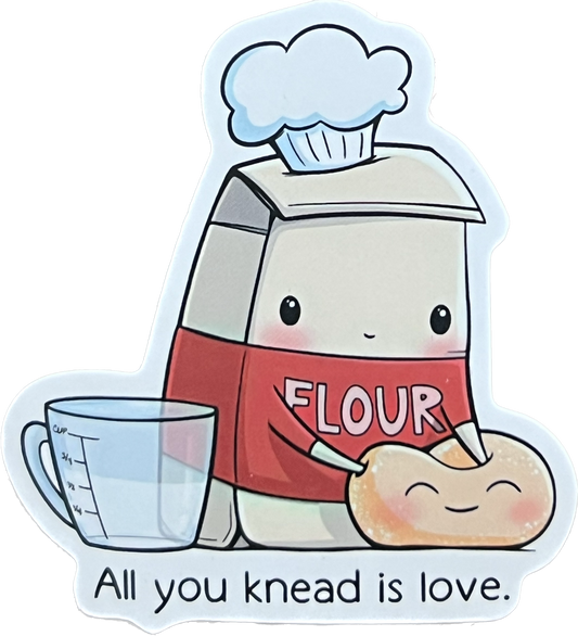 Animal/Food Funny Sayings - All you knead is love