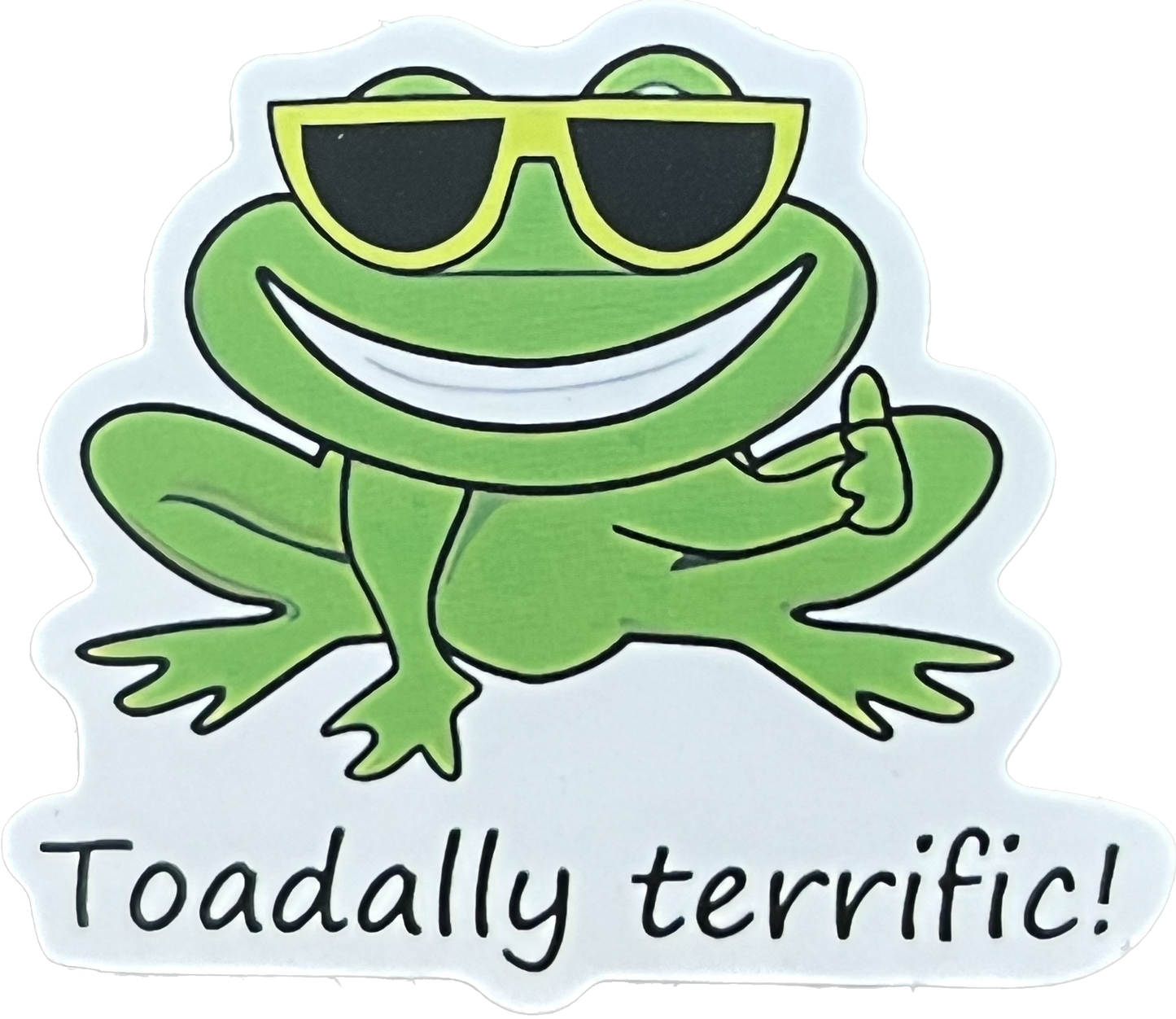 Animal/Food Funny Sayings - Toadally terrific