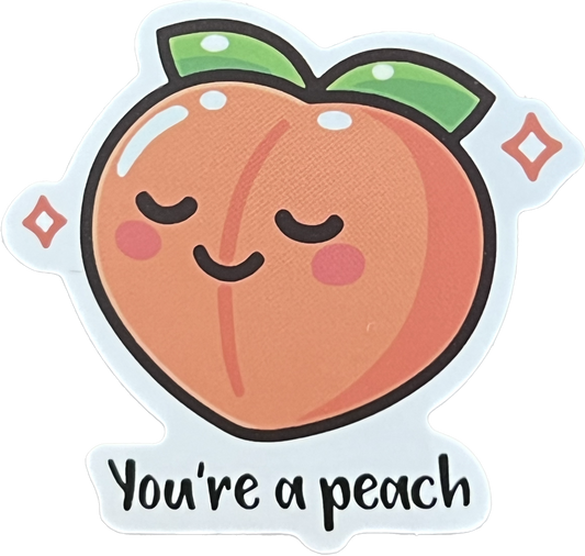 Animal/Food Funny Sayings - You're a peach