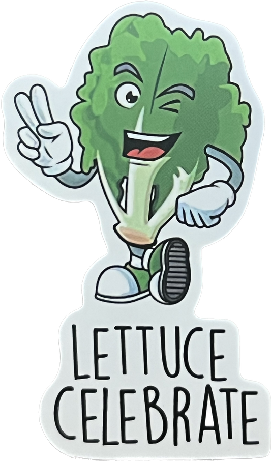 Animal/Food Funny Sayings - Lettuce celebrate