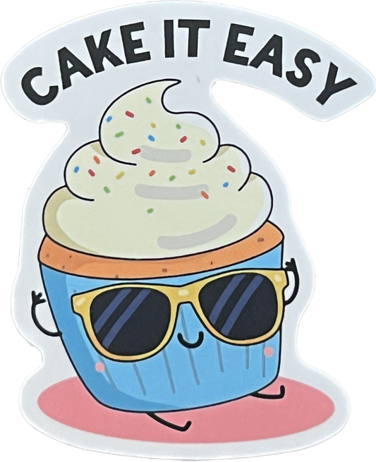 Animal/Food Funny Sayings - Cake it easy