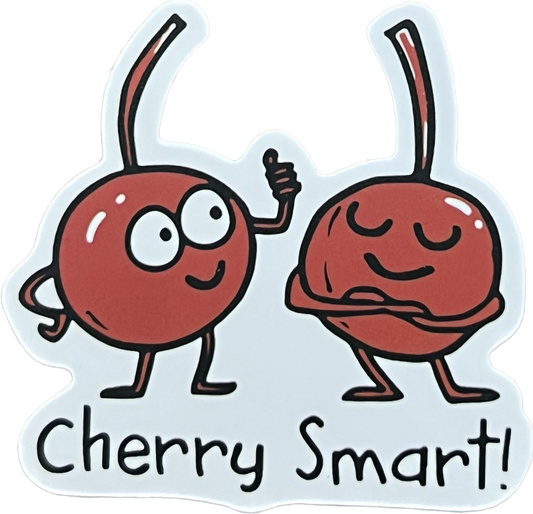 Animal/Food Funny Sayings - Cherry smart