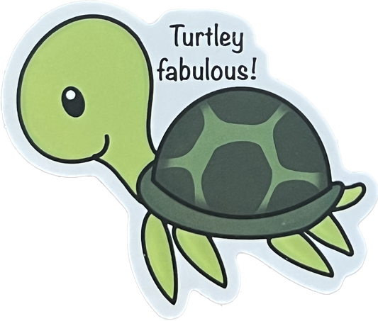 Turtley Fabulous Sticker