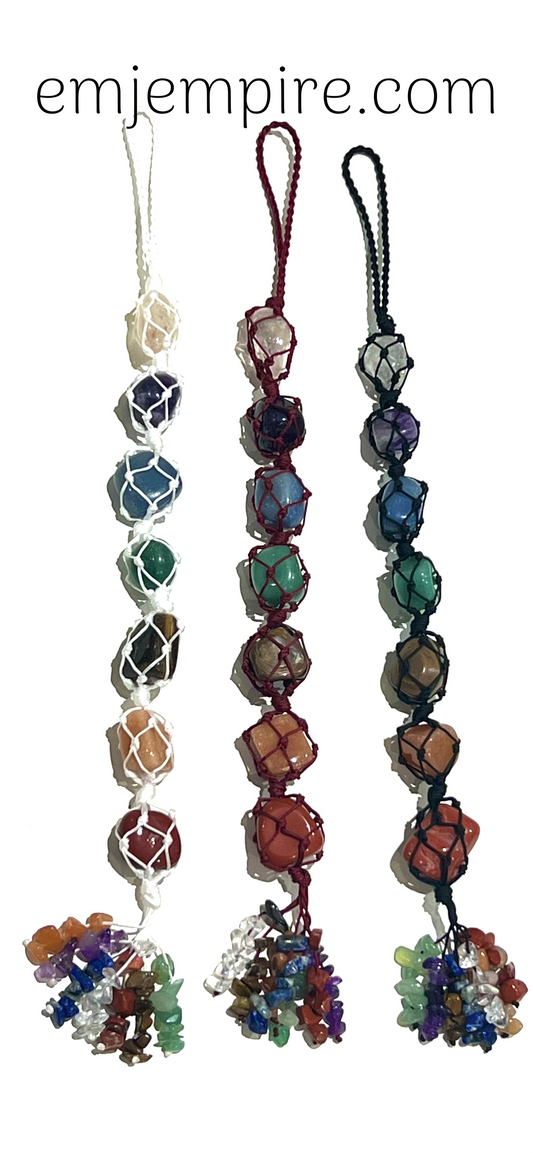 Chakra Crystal Hanging Macrame Decor