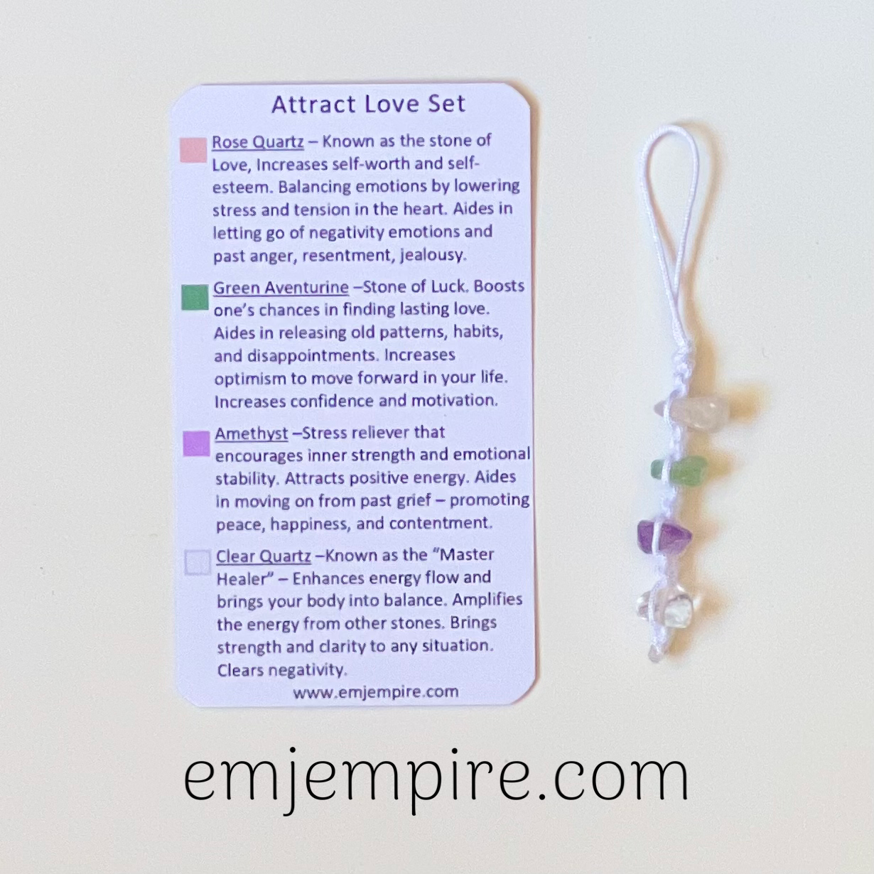 Pocket Crystals - Attract Love / Self Love Set