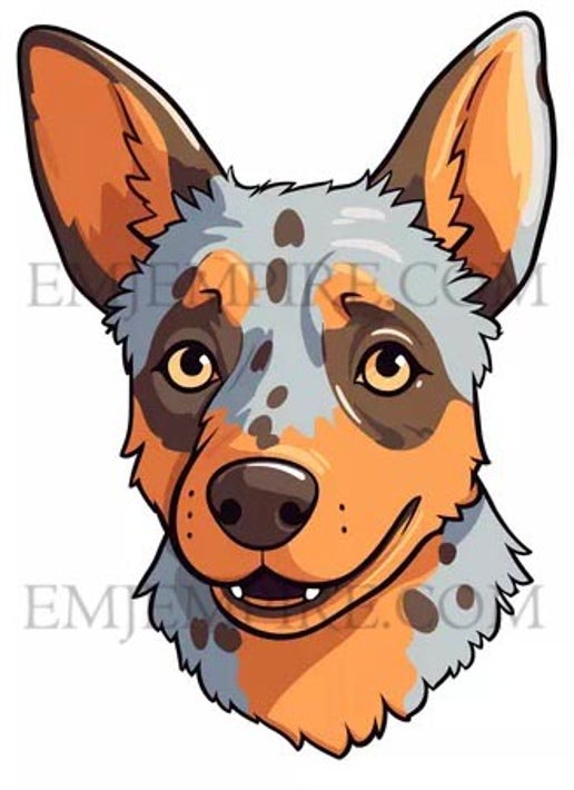 Australian Cattle Dog sticker - Waterproof vinyl decal for car, laptop, phone, water bottle