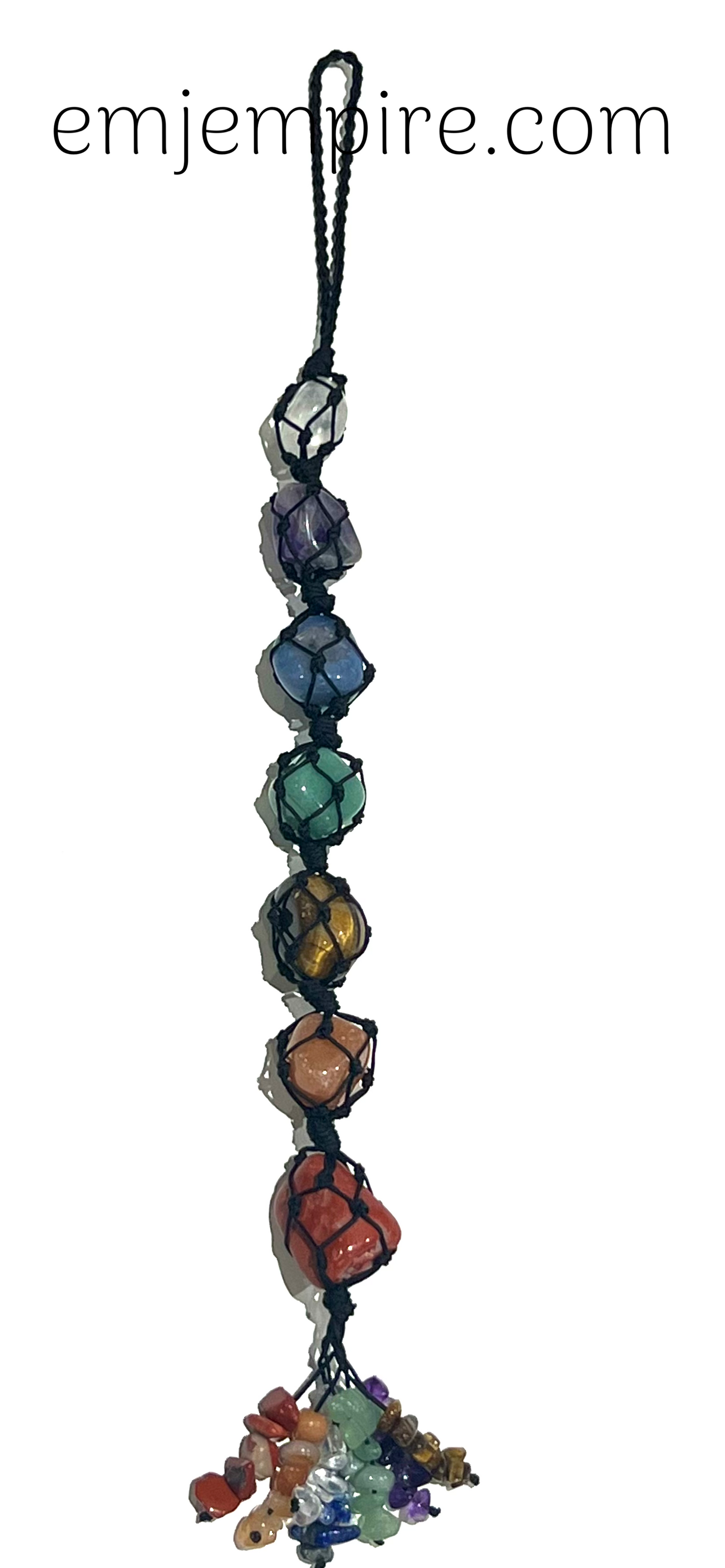 Chakra Crystal Hanging Macrame Decor