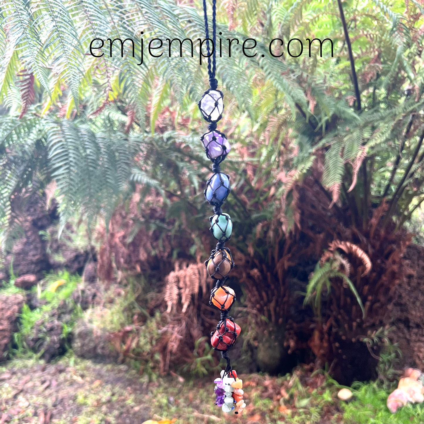 Chakra Crystal Hanging Macrame Decor