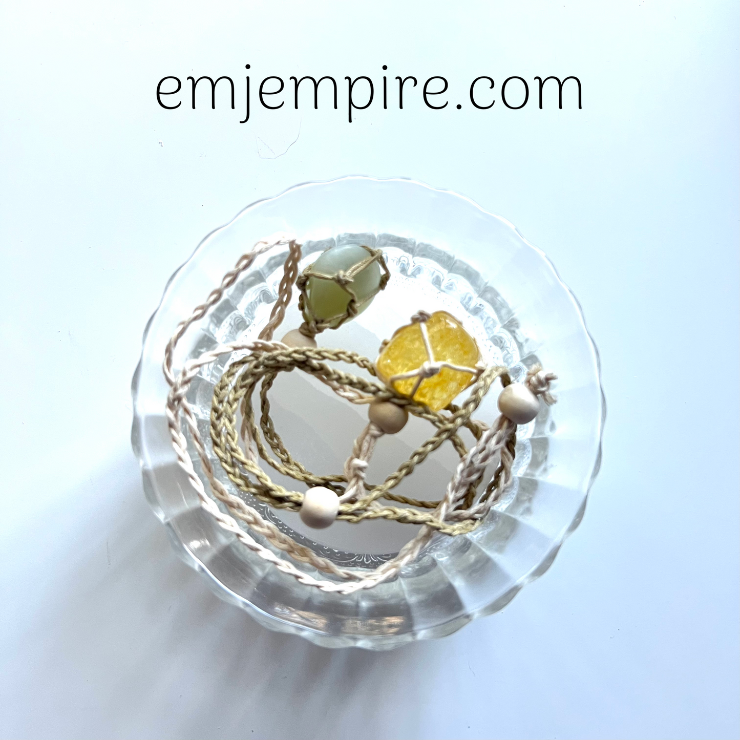 Selenite Crystal Charging - Crystal Jewellery Bowl Style 1