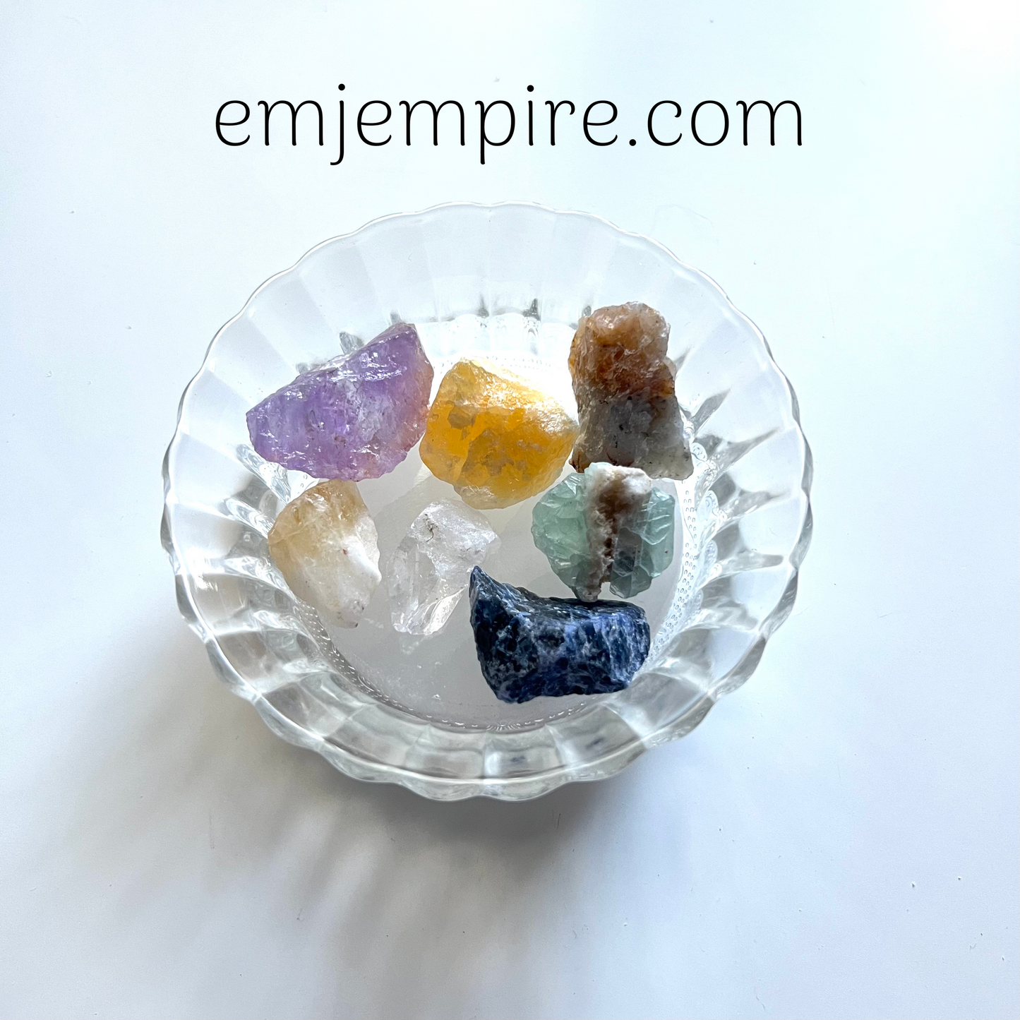 Selenite Crystal Charging - Crystal Jewellery Bowl Style 1