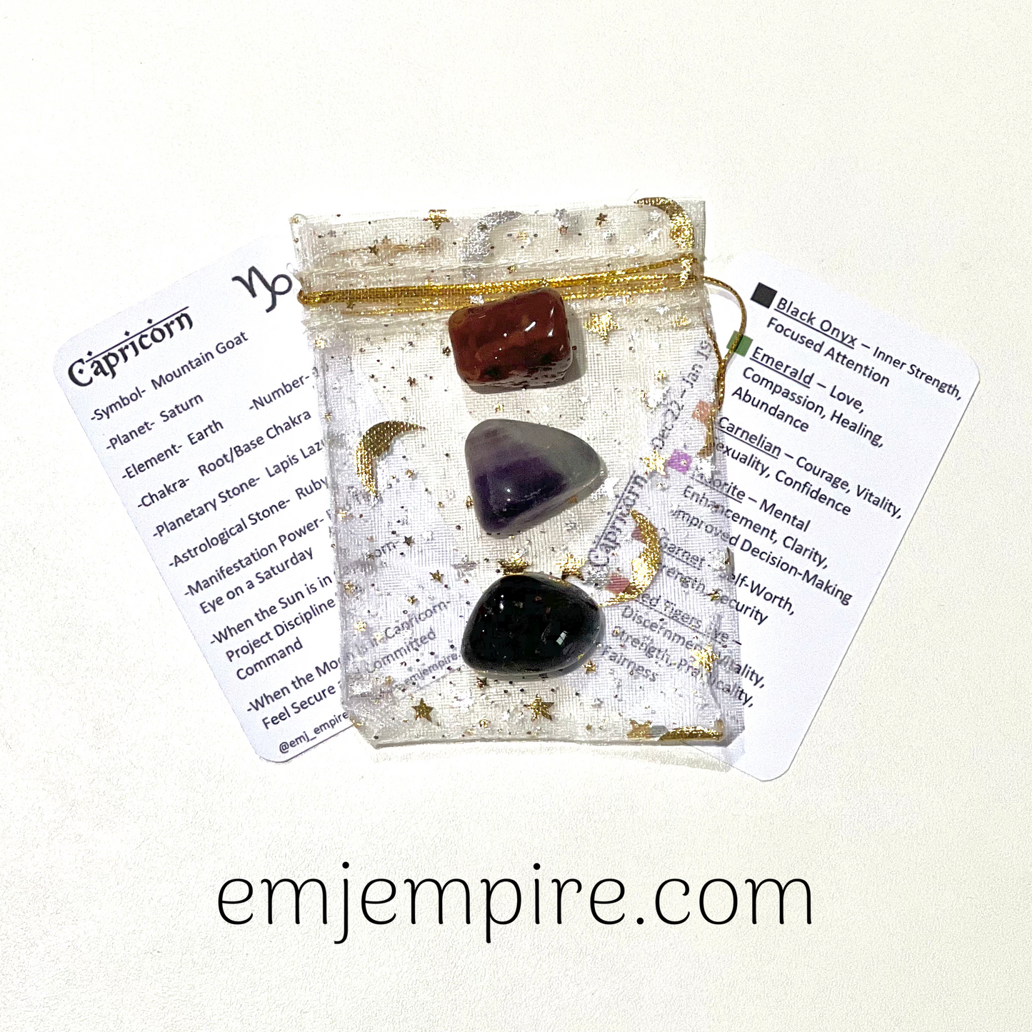 Capricorn Zodiac Crystal Set