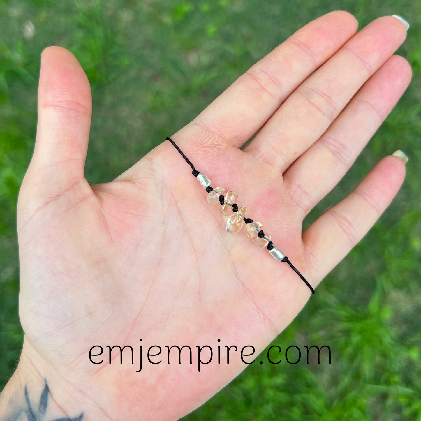 Citrine Crystal Chip Bracelet