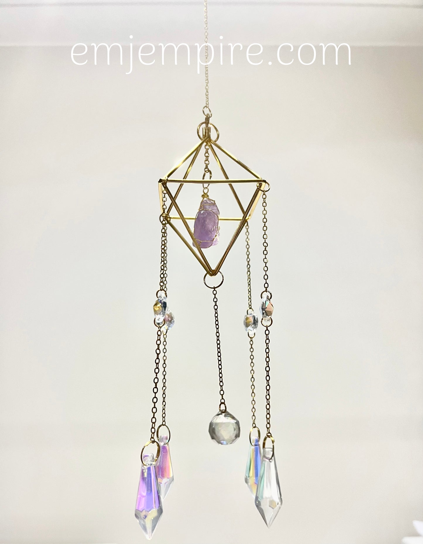 Suncatcher Gold Amethyst Diamond