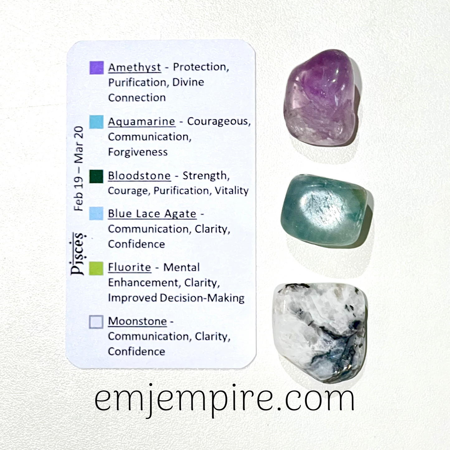 Pisces Zodiac Crystal Set