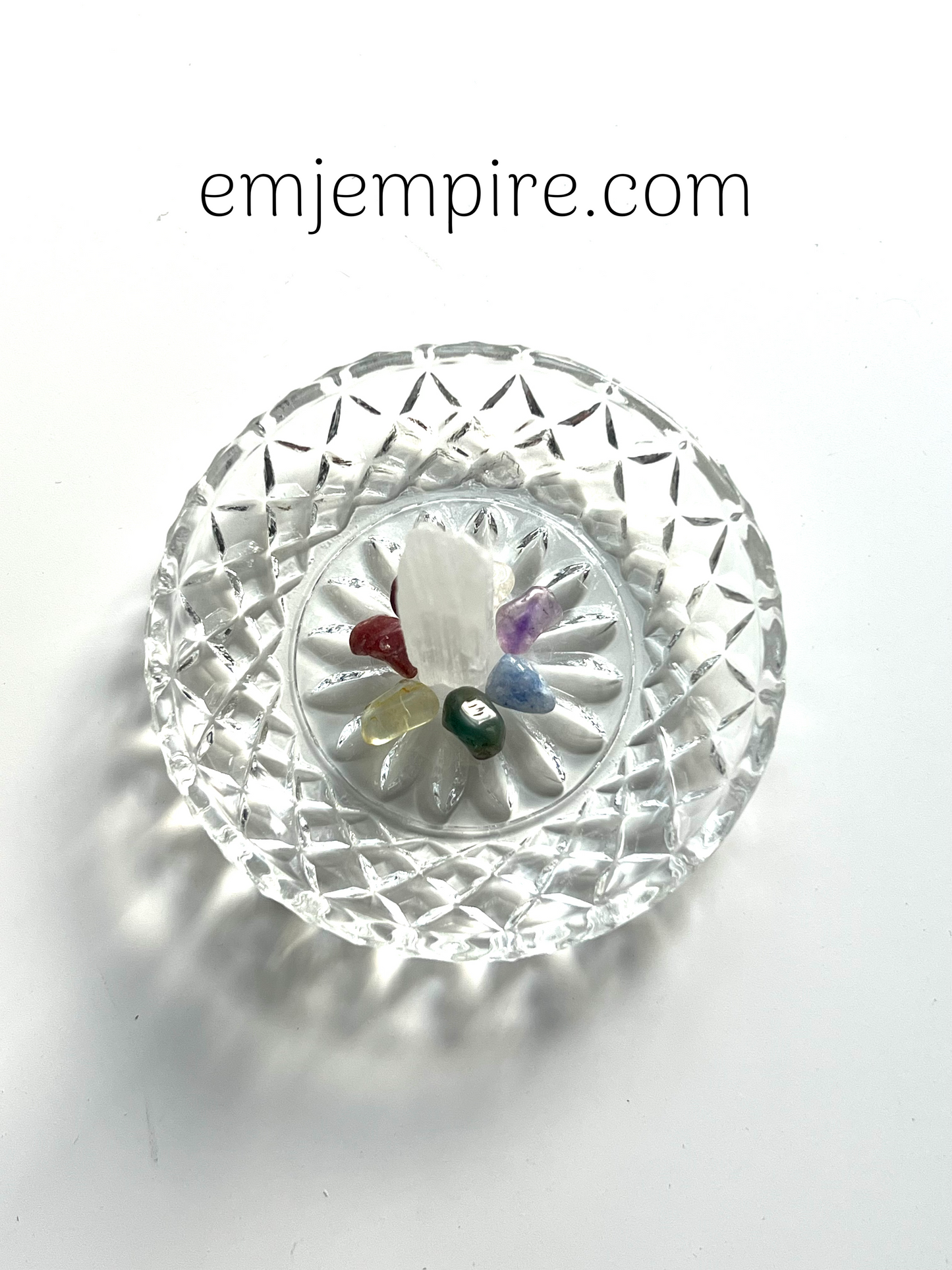 Selenite Crystal Charging - Crystal Jewellery Ring Holder Style 1