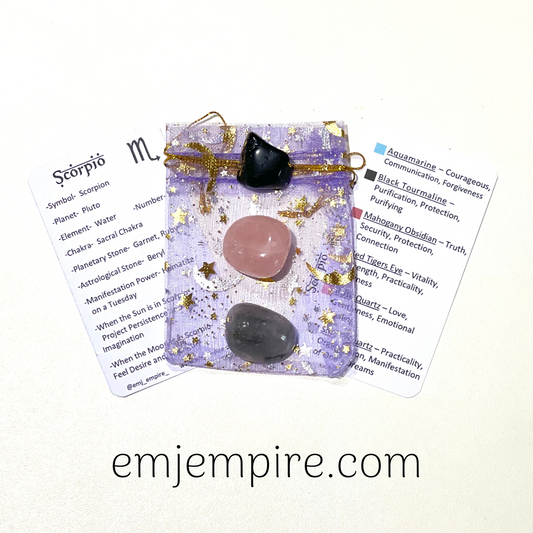 Scorpio Zodiac Crystal Set