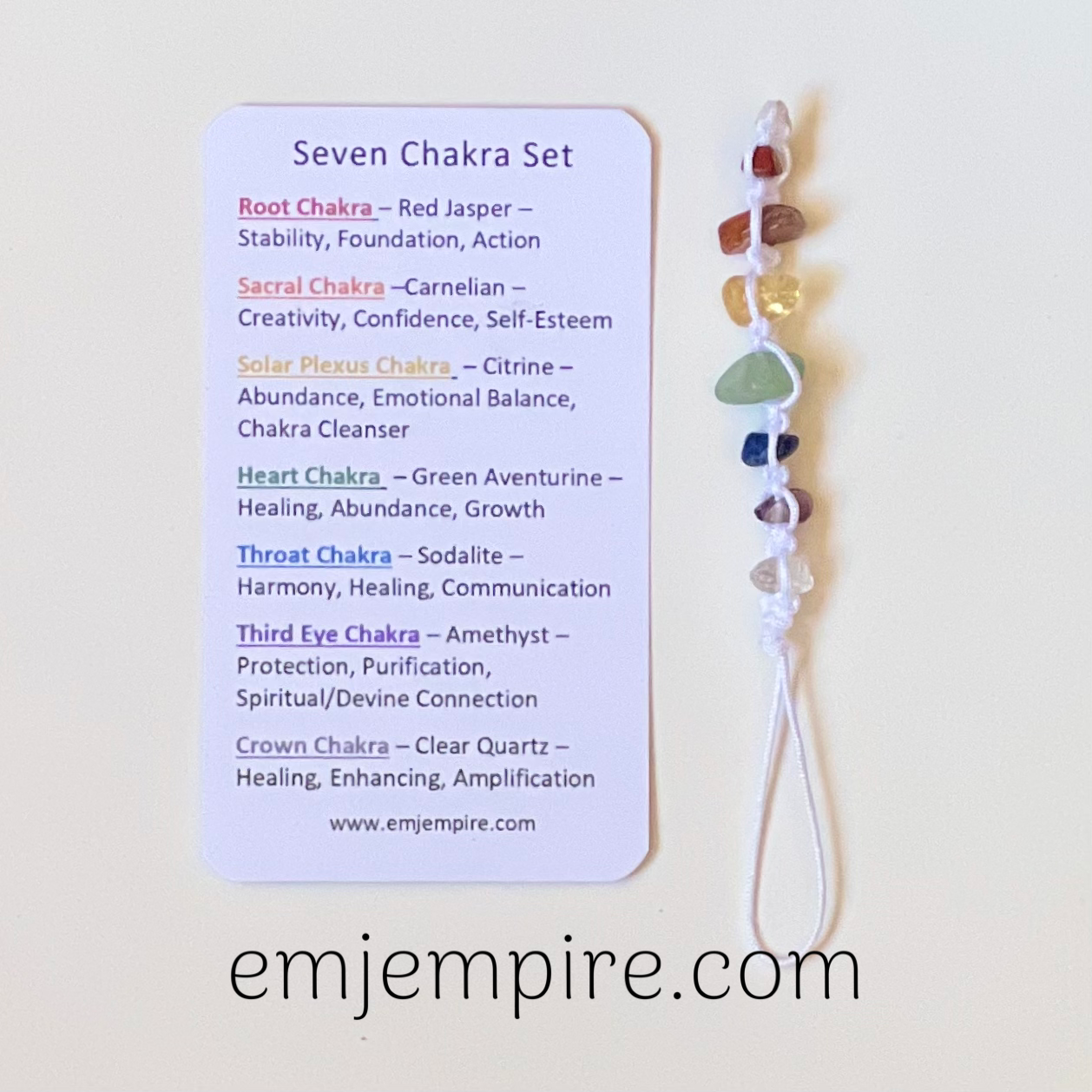 Pocket Crystals - Seven Chakras Set