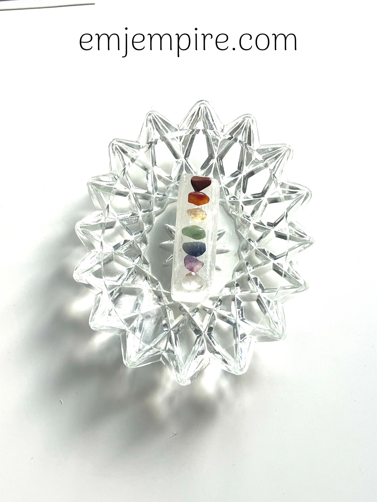 Selenite Crystal Charging - Crystal Jewellery Bowl Style 3