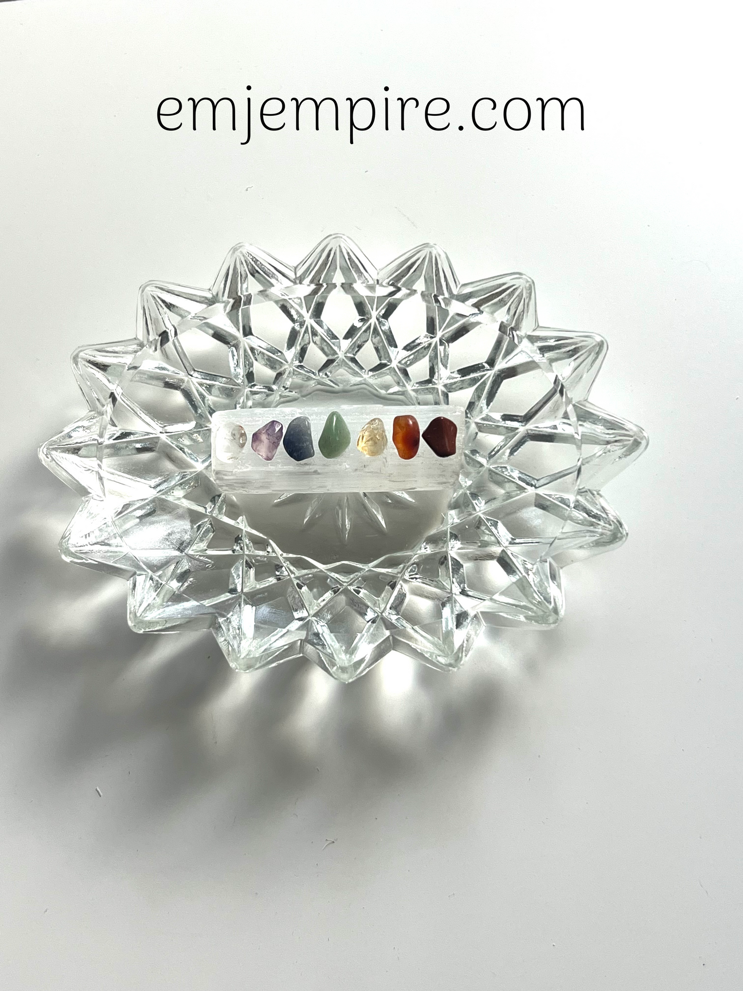 Selenite Crystal Charging - Crystal Jewellery Bowl Style 3