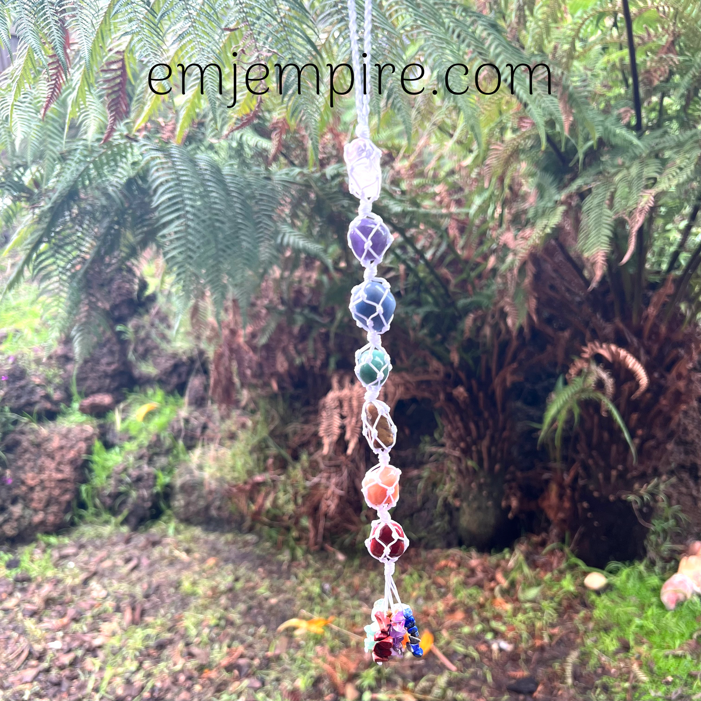 Chakra Crystal Hanging Macrame Decor