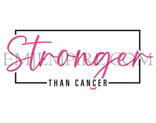 Stronger then cancer sticker - Waterproof vinyl decal for car, laptop, phone, water bottle (1)