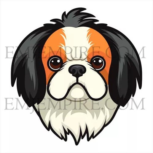 Japanese Chin Dog sticker - Waterproof vinyl decal for car, laptop, phone, water bottle