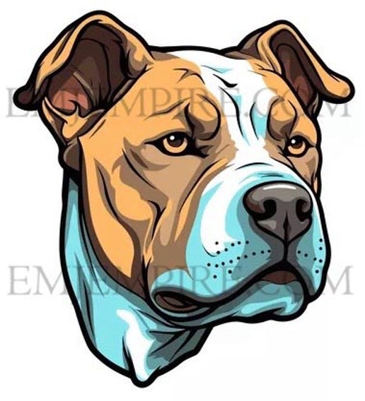 American Pit Bull Dog sticker - Waterproof vinyl decal for car, laptop, phone, water bottle