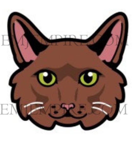 Cinnamon Cat longhair - Waterproof vinyl decal for car, laptop, phone, water bottle