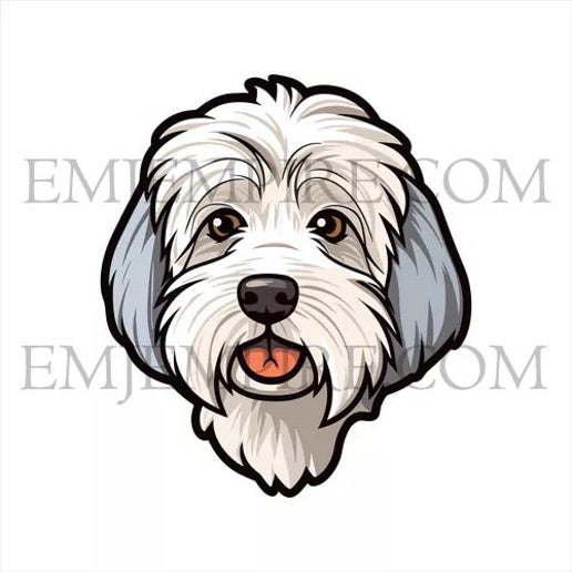 Dandi Dinmont Terrier Dog sticker - Waterproof vinyl decal for car, laptop, phone, water bottle