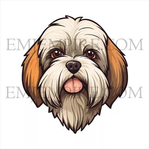 Lhasa Apso Dog sticker - Waterproof vinyl decal for car, laptop, phone, water bottle