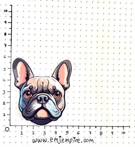 French Bulldog Dog sticker - Waterproof vinyl decal for car, laptop, phone, water bottle