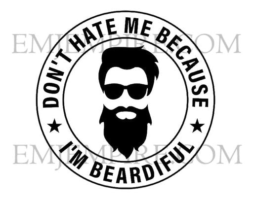 I'm beardiful sticker - Waterproof vinyl decal for car, laptop, phone, water bottle