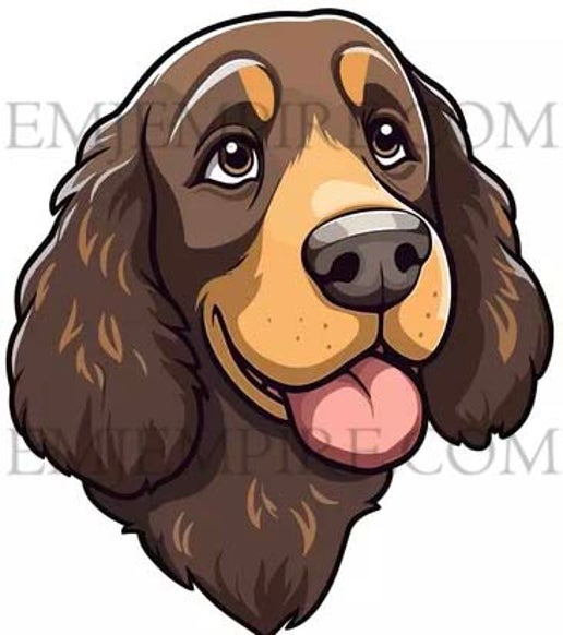 American Water Spaniel Dog sticker - Waterproof vinyl decal for car, laptop, phone, water bottle