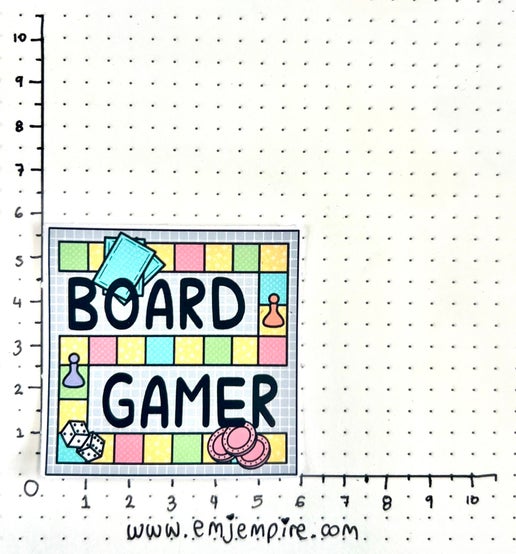 Board gamer sticker - Waterproof vinyl decal for car, laptop, phone, water bottle