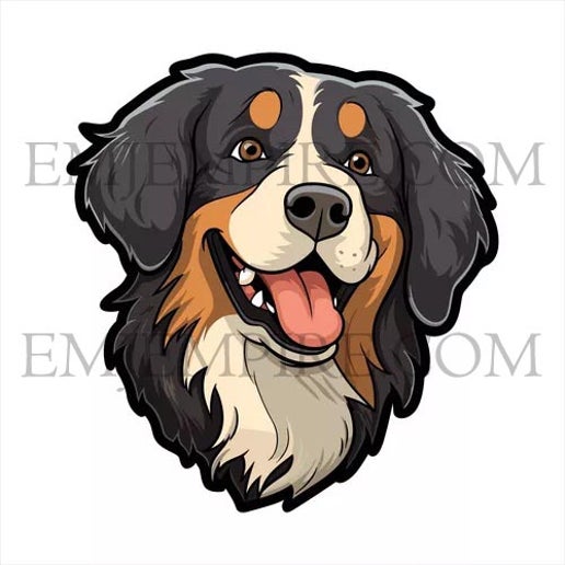 Big Mountain dog Dog sticker - Waterproof vinyl decal for car, laptop, phone, water bottle