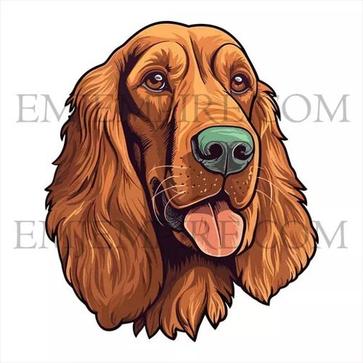 Irish Setter Dog sticker - Waterproof vinyl decal for car, laptop, phone, water bottle