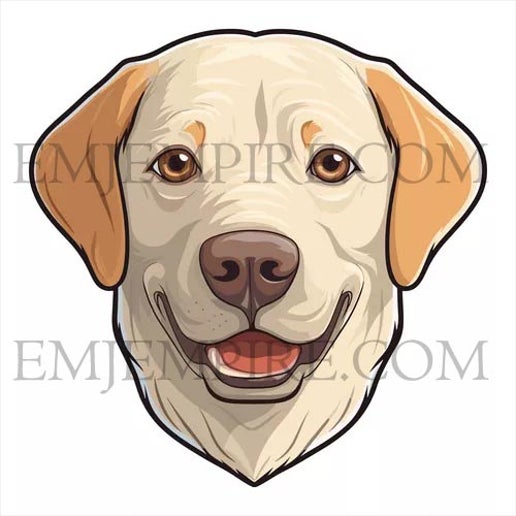 Labrador light Dog sticker - Waterproof vinyl decal for car, laptop, phone, water bottle