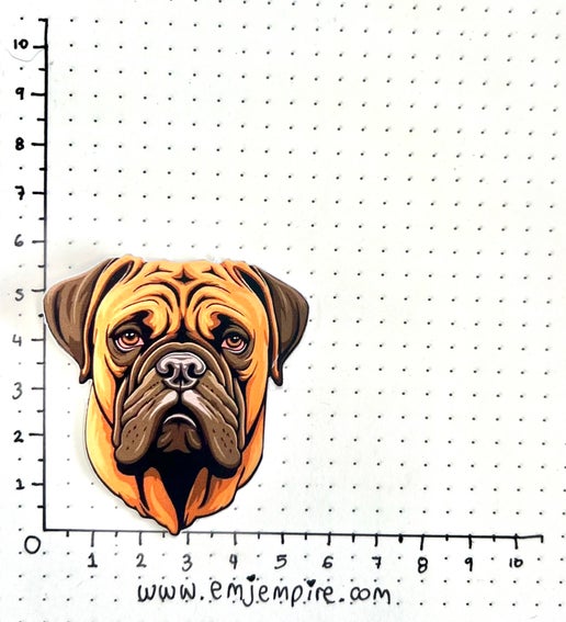 Bullmastiff Dog sticker - Waterproof vinyl decal for car, laptop, phone, water bottle