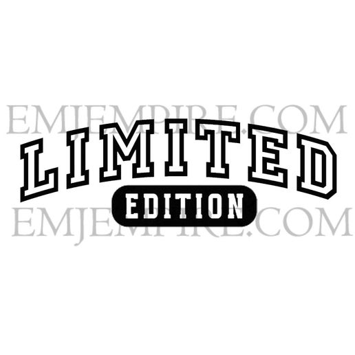 Limited edition sticker - Waterproof vinyl decal for car, laptop, phone, water bottle