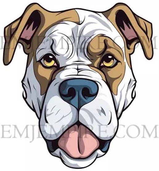 American Bully Dog sticker - Waterproof vinyl decal for car, laptop, phone, water bottle