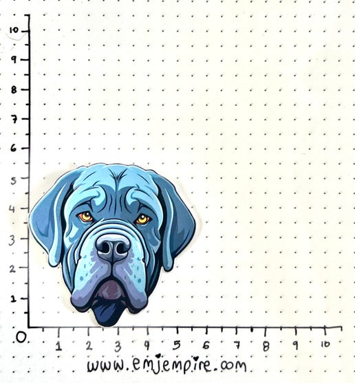 Neapolitan Mastiff Dog sticker - Waterproof vinyl decal for car, laptop, phone, water bottle
