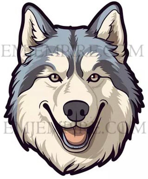 Alaskan Malamute Dog sticker - Waterproof vinyl decal for car, laptop, phone, water bottle